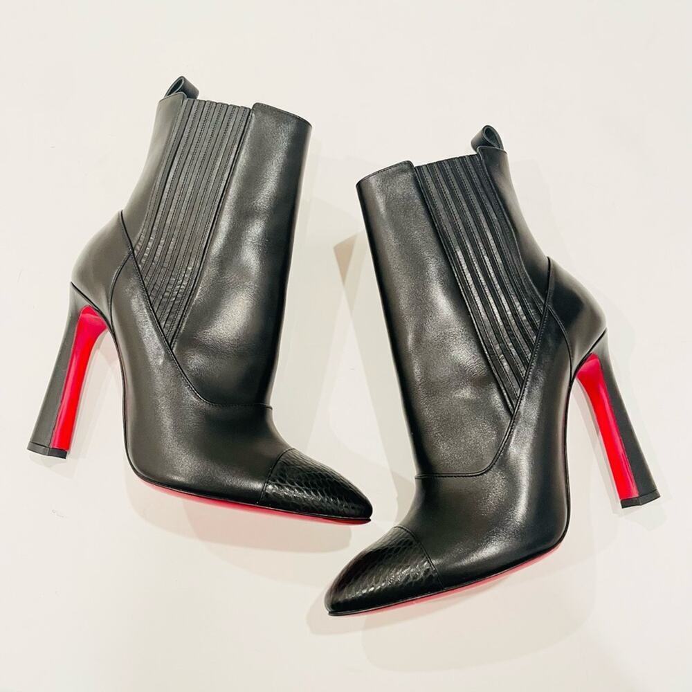 Christian Louboutin Me in the 90's Calf High Black Leather Boots EU40 - Picture 2 of 11
